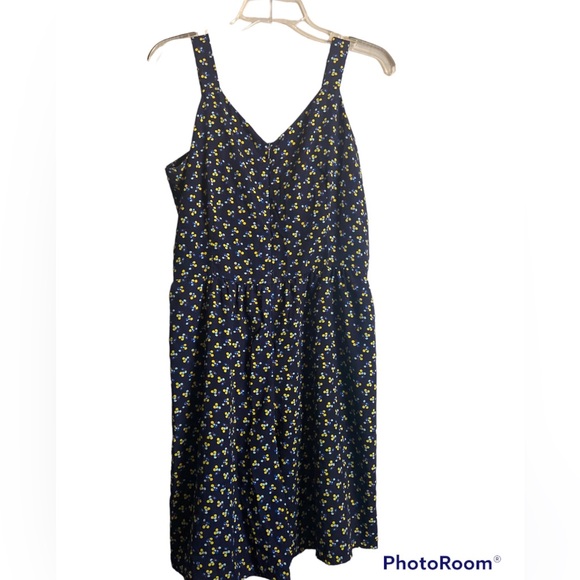 Pants - Navy blue summer print romper small euro 42 us medium